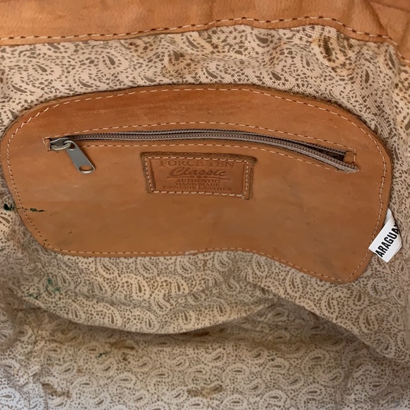 Force Ten vintage leather crossbody bucket bag - Picture 9 of 15